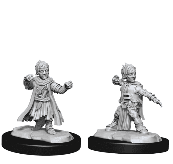 Halfing Monk Male: Pathfinder Battles Deepcuts Unpainted Miniatures (W15)