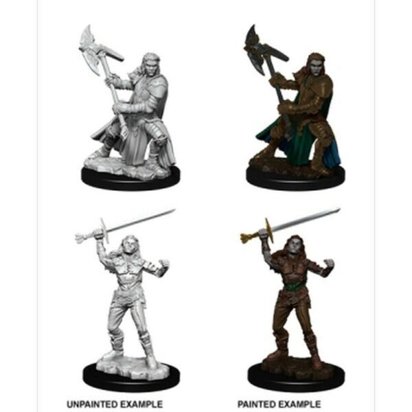 Female Half-Orc Fighter: D&D Nolzur's Marvelous Unpainted Miniatures (W7)