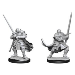 Half-Orc Paladin Male: D&D Nolzur's Marvelous Unpainted Miniatures (W15)
