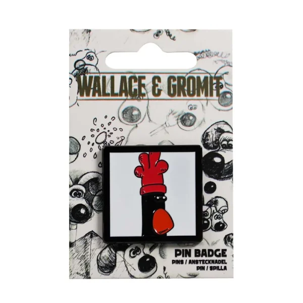 Pin Badge - Wallace & Gromit (Feathers)