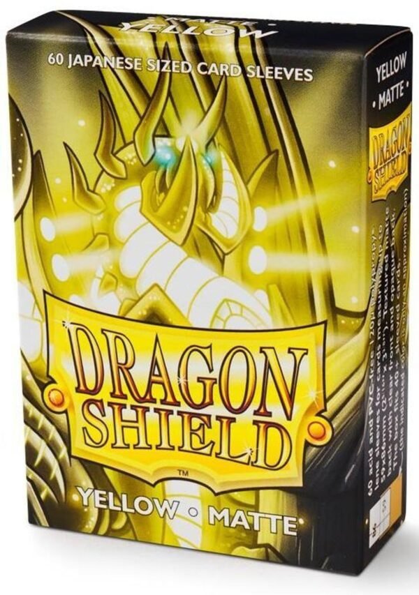 Dragon Shield Small Sleeves - Matte Yellow (60)