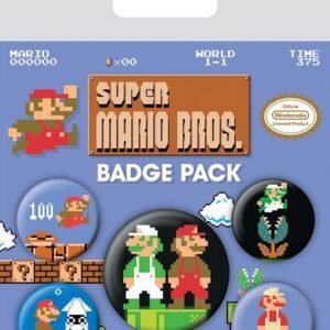 Super Mario Bros. Pin Badges 5-Pack