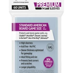 Ultimate Guard Premium Soft Sleeves for Board Game Cards Standard American (60)