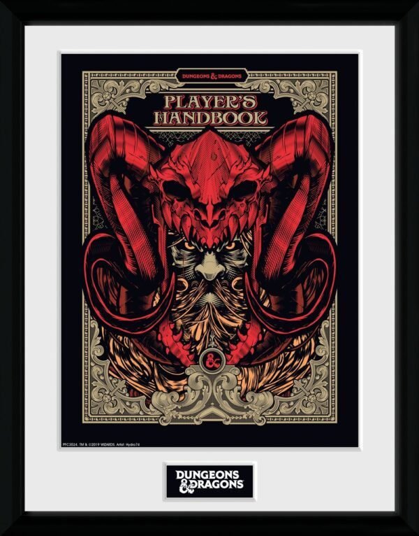 Dungeons and Dragons Players Handbook Framed Print