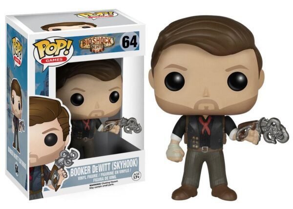 BioShock POP! Games Vinyl Figure Booker DeWitt & Skyhook 9cm