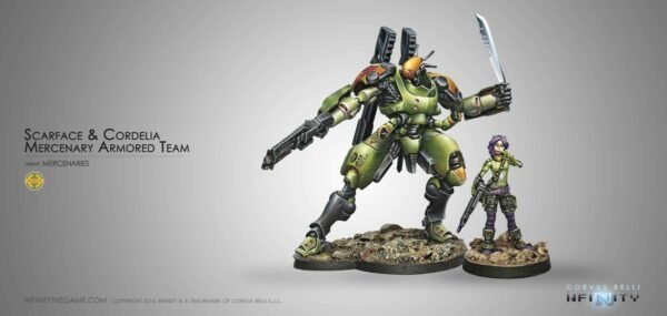 Scarface & Cordelia. Armored Mercenary Team