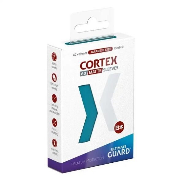 Ultimate Guard Cortex Sleeves Japanese Size  Matte Petrol (60)