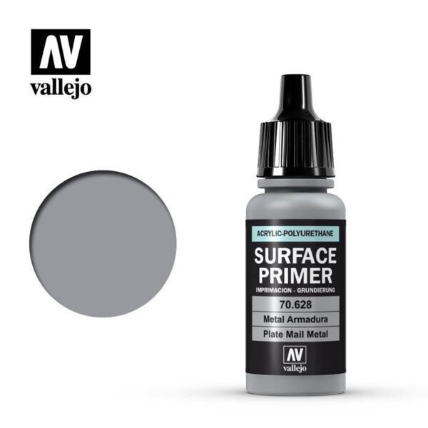 Vallejo Polyurethane - Primer Plate Mail Metal 17ml