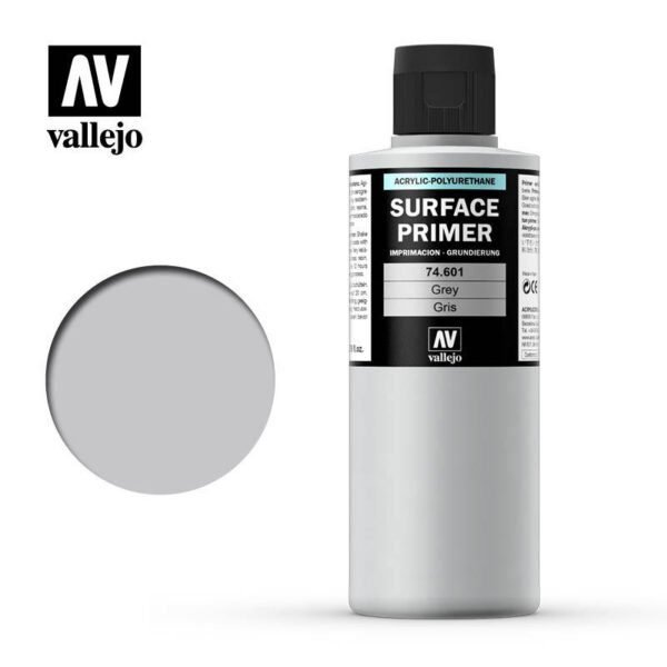 Vallejo Acrylic Polyurethane - Primer Grey 200ml