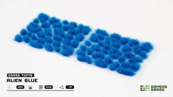 Alien Blue 6mm Wild Static Grass Tufts