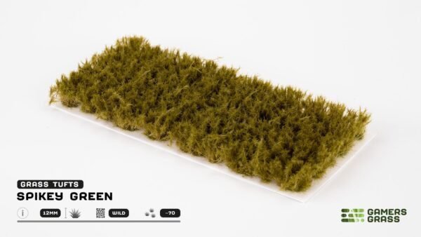 Spikey Green Wild Static Grass Tufts