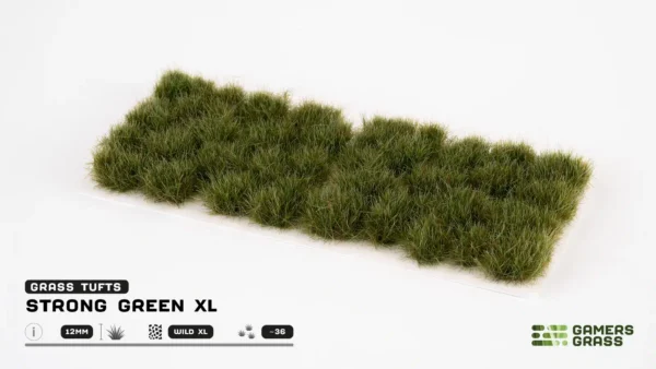 Strong Green XL 12mm Wild XL Static Grass Tufts