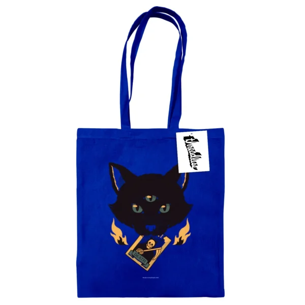 TOBE FONSECA (CAT TAROT DEATH) BLUE TOTE BAG