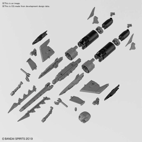 30MM EX ARM VEHIC ATT SUBM L GRAY 1/144