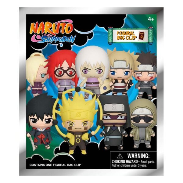 Naruto Shippuden 3D PVC Bag Clips Series 4